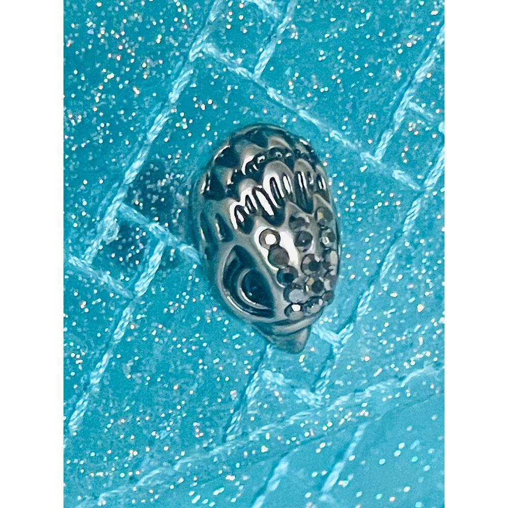 Kurt Geiger Micro Kensington Glitter Vinyl Turquoise Blue Crossbody Bag - Picture 8 of 12